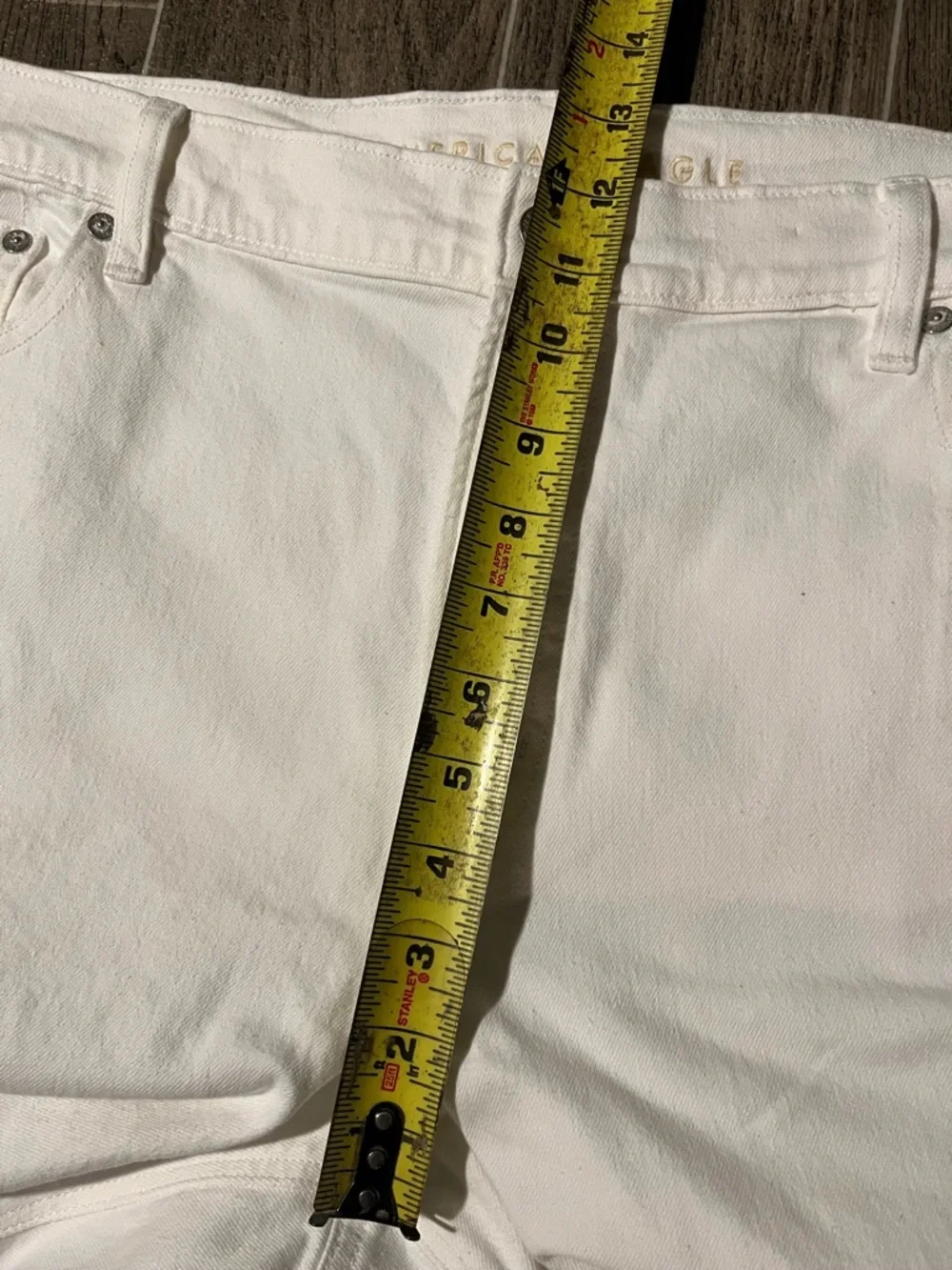 American Eagle Barrel Jeans White Women’s Size 14 Wide Leg NWT - Picture 9 of 11